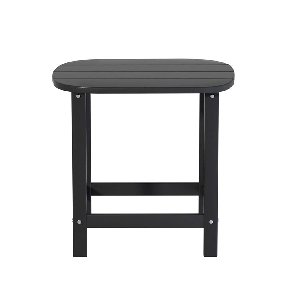 Gardeon Outdoor Coffee Side Table HDPE Desk Patio Furniture Camping Garden Black | Outdoorium
