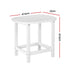 Gardeon Outdoor Coffee Side Table HDPE Desk Patio Furniture Camping Garden White | Outdoorium