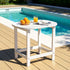 Gardeon Outdoor Coffee Side Table HDPE Desk Patio Furniture Camping Garden White | Outdoorium