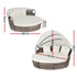 Gardeon Outdoor Day Bed Sun Lounge Setting Wicker Lounger Furniture Patio Beige Set of 3 | Outdoorium