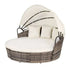 Gardeon Outdoor Day Bed Sun Lounge Setting Wicker Lounger Furniture Patio Beige Set of 3 | Furniture > Sofas > Sofas & Sofa Beds