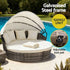 Gardeon Outdoor Day Bed Sun Lounge Setting Wicker Lounger Furniture Patio Beige Set of 3 | Furniture > Sofas > Sofas & Sofa Beds