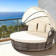 Gardeon Outdoor Day Bed Sun Lounge Setting Wicker Lounger Furniture Patio Beige Set of 3 | Outdoorium