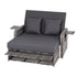 Gardeon Outdoor Day Bed Sun Lounge Setting Wicker Lounger Patio Furniture Grey | Outdoorium