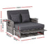 Gardeon Outdoor Day Bed Sun Lounge Setting Wicker Lounger Patio Furniture Grey | Outdoorium