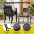 Gardeon Outdoor Dining Set 11PCS Aluminum Extendable Table and Chairs Patio Furniture Black | Furniture > Outdoor > Outdoor Dining Sets