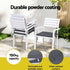 Gardeon Outdoor Dining Set 5 Piece Aluminum WPC Tabletop Patio Furniture | Furniture > Outdoor > Outdoor Dining Sets