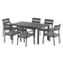 Gardeon Outdoor Dining Set 7 Piece Aluminum Table Chairs Setting Black | Outdoorium