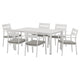 Gardeon Outdoor Dining Set 7 Piece Aluminum Table Chairs Setting White | Outdoorium
