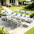 Gardeon Outdoor Dining Set 9PCS Aluminum Extendable Table Chairs Patio Furniture | Furniture > Outdoor > Outdoor Dining Sets