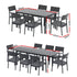 Gardeon Outdoor Dining Set 9PCS Aluminum Extendable Table Chairs Patio Furniture | Outdoorium