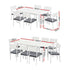 Gardeon Outdoor Dining Set 9PCS Aluminum Extendable Table Chairs Patio Furniture | Furniture > Outdoor > Outdoor Dining Sets