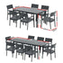 Gardeon Outdoor Dining Set 9PCS Aluminum Extendable Table Chairs Patio Furniture | Furniture > Outdoor > Outdoor Dining Sets
