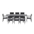 Gardeon Outdoor Dining Set 9PCS Aluminum Extendable Table Chairs Patio Furniture | Outdoorium