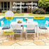 Gardeon Outdoor Dining Set 9PCS Aluminum Extendable Table Chairs Patio Furniture | Furniture > Outdoor > Outdoor Dining Sets