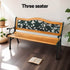 Gardeon Outdoor Garden Bench Seat 126cm Wooden Cast Iron 3 Seater Patio Furniture | Outdoorium