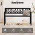 Gardeon Outdoor Garden Bench Seat Outdoor Furniture Steel 2 Seater Park Black | Outdoorium