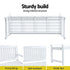 Gardeon Outdoor Garden Bench Wooden 2 Seater Lounge Chair Patio Furniture White | Furniture > Outdoor