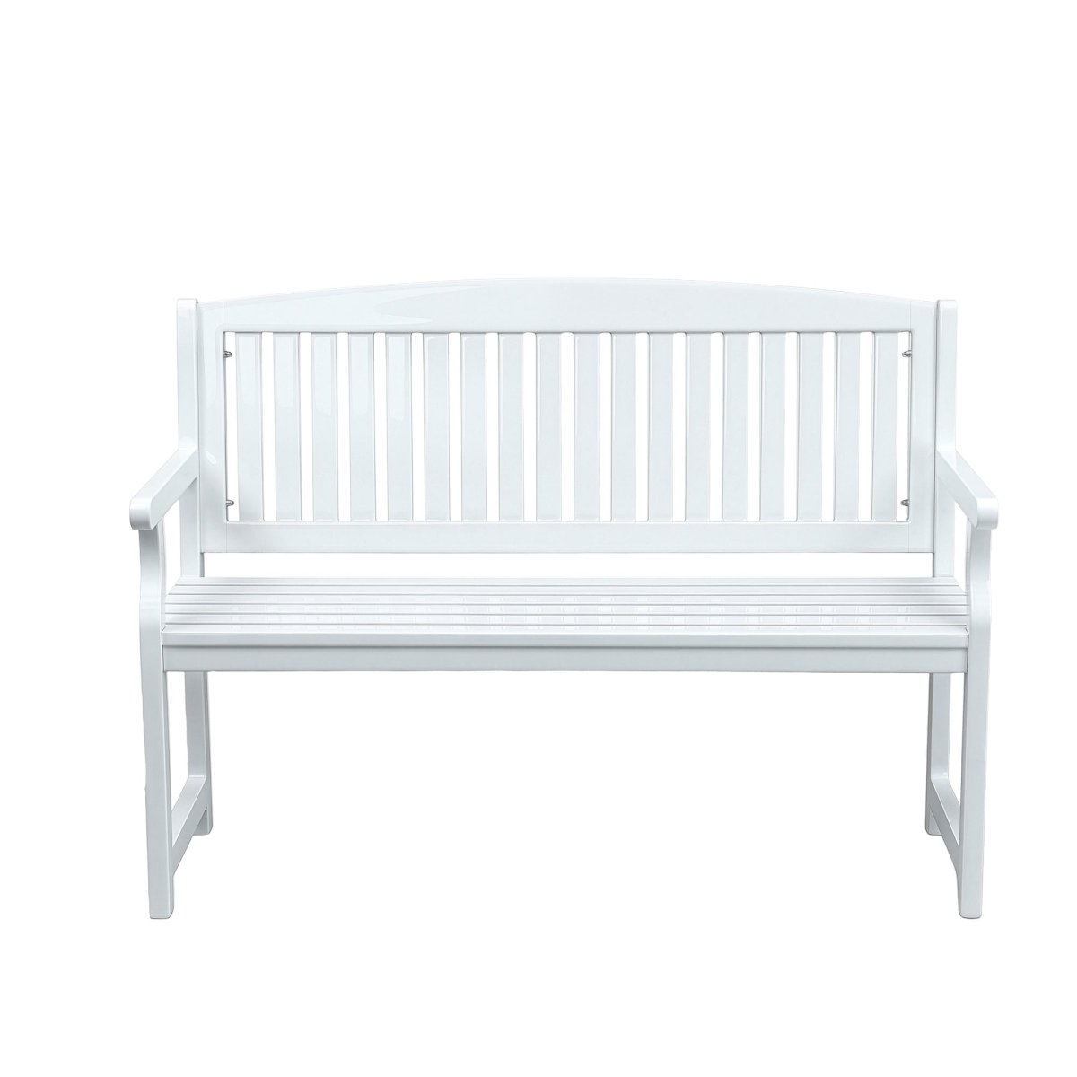 Gardeon Outdoor Garden Bench Wooden 2 Seater Lounge Chair Patio Furniture White | Furniture > Outdoor