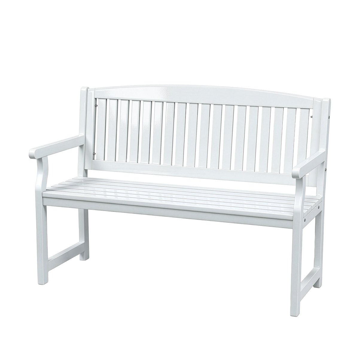 Gardeon Outdoor Garden Bench Wooden 2 Seater Lounge Chair Patio Furniture White | Furniture > Outdoor