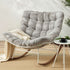 Gardeon Outdoor Rocking Chair Furniture Papasan Recliner Garden Patio Lounge Setting White | Furniture > Outdoor > Outdoor Chairs