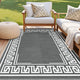 Gardeon Outdoor Rugs 152x244cm Large Carpet Reversible Area Mat PP Dual - Sided Patio Rug Greek Key | Outdoorium