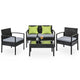 Gardeon Outdoor Sofa Set Wicker Lounge Setting Table and Chairs Patio Furniture | Outdoorium
