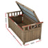 Gardeon Outdoor Storage Bench Box Wooden Garden Toy Tool Sheds Patio Furniture Brown - Outdoorium