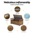 Gardeon Outdoor Storage Bench Box Wooden Garden Toy Tool Sheds Patio Furniture Brown | Outdoorium
