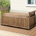 Gardeon Outdoor Storage Bench Box Wooden Garden Toy Tool Sheds Patio Furniture Brown | Outdoorium