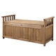 Gardeon Outdoor Storage Bench Box Wooden Garden Toy Tool Sheds Patio Furniture Brown | Outdoorium