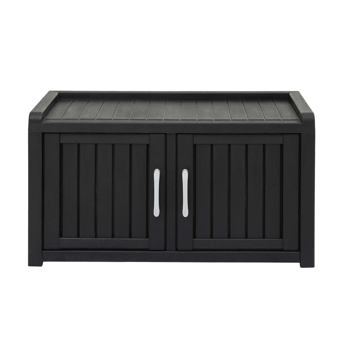 Gardeon Outdoor Storage Bench & Shoe Cabinet 81cm - Black