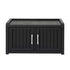 Gardeon Outdoor Storage Bench & Shoe Cabinet 81cm - Black