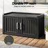 Gardeon Outdoor Storage Bench & Shoe Cabinet 81cm - Black