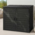 Gardeon Outdoor Storage Box 1170L Container Lockable Cabinet Tool Organizer Shed Black | Home & Garden > Storage > Storage Boxes