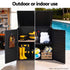 Gardeon Outdoor Storage Box 1170L Container Lockable Cabinet Tool Organizer Shed Black | Home & Garden > Storage > Storage Boxes