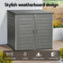 Gardeon Outdoor Storage Box 1170L Container Lockable Cabinet Tool Organizer Shed Grey | Outdoorium