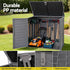Gardeon Outdoor Storage Box 1170L Container Lockable Cabinet Tool Organizer Shed Grey | Outdoorium