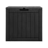 Gardeon Outdoor Storage Box 118L Container Lockable Indoor Garden Toy Tool Shed Black | Outdoorium