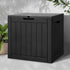 Gardeon Outdoor Storage Box 118L Container Lockable Indoor Garden Toy Tool Shed Black | Outdoorium