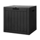Gardeon Outdoor Storage Box 118L Container Lockable Indoor Garden Toy Tool Shed Black | Outdoorium