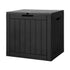 Gardeon Outdoor Storage Box 118L Container Lockable Indoor Garden Toy Tool Shed Black | Outdoorium