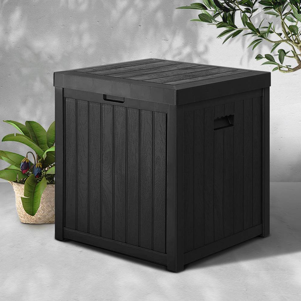 Gardeon Outdoor Storage Box 195L Bench Seat Garden Deck Toy Tool Sheds | Outdoorium