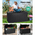 Gardeon Outdoor Storage Box 270L Container Lockable Garden Bench Tool Shed Black - Outdoorium