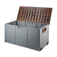 Gardeon Outdoor Storage Box 290L Lockable Organiser Garden Deck Shed Tool Brown | Outdoorium