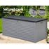 Gardeon Outdoor Storage Box 490L Container Lockable Garden Bench Tools Toy Shed Black | Outdoorium