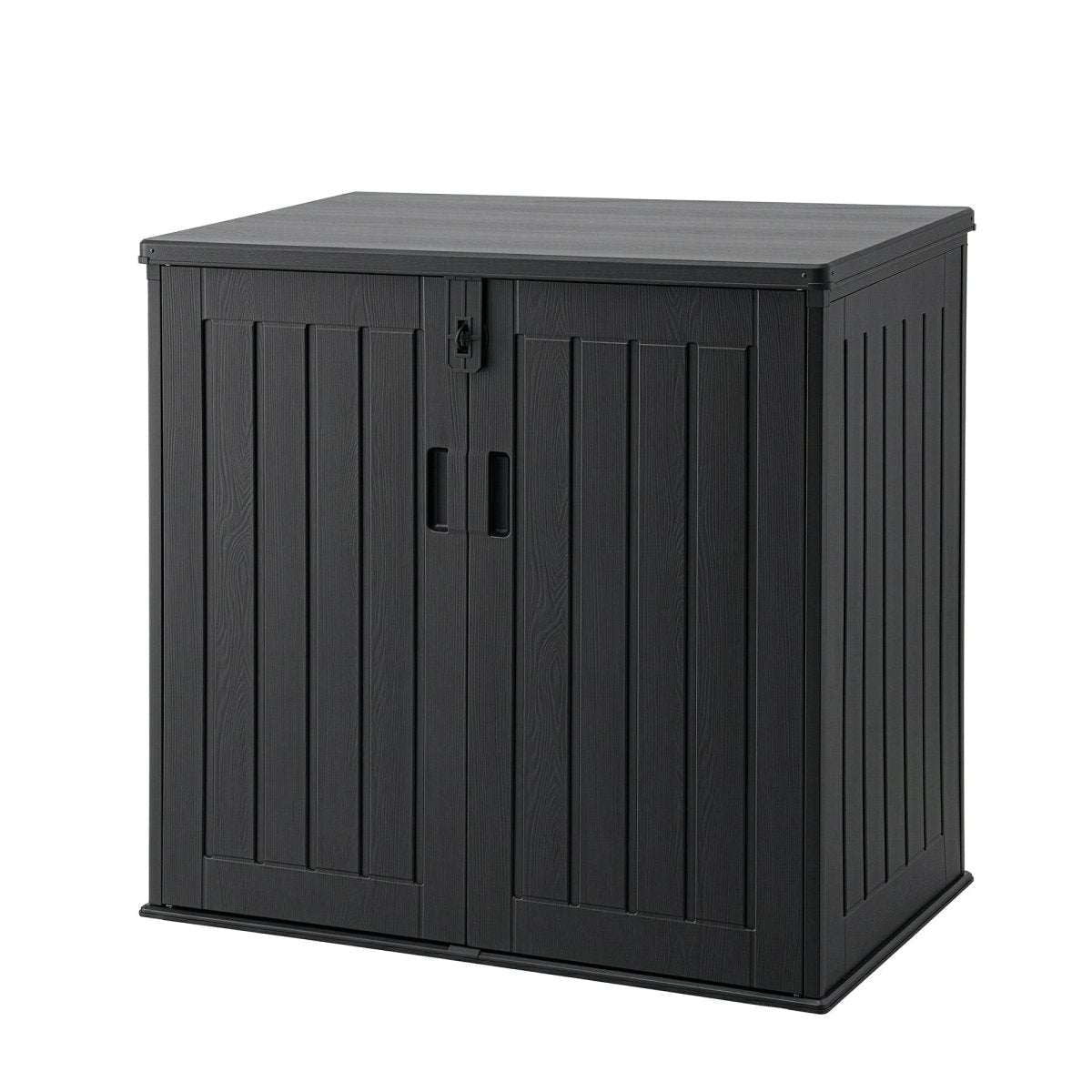 Gardeon Outdoor Storage Box 775L Container Lockable Cabinet Tool Organizer Shed Black | Home & Garden > Storage > Storage Boxes