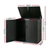 Gardeon Outdoor Storage Box 775L Container Lockable Cabinet Tool Organizer Shed Black | Home & Garden > Storage > Storage Boxes