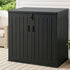 Gardeon Outdoor Storage Box 775L Container Lockable Cabinet Tool Organizer Shed Black | Home & Garden > Storage > Storage Boxes
