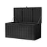 Gardeon Outdoor Storage Box 830L Container Lockable Bench Tool Shed All Black - Outdoorium